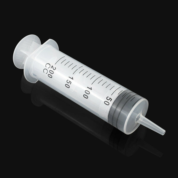 UP 20PCS 200ml Plastic Large Syringe Luer Measuring Nutrient Fit For Lab Kitchen