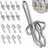 Curtain Gathering Hooks Rings Pencil Pleat Small Metal Gather Hooks Pinch Pleat