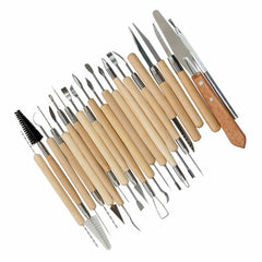 22pcs Ceramic Tools Pottery Tools Set Clay Sculpting Carving Modeling Tools Kit