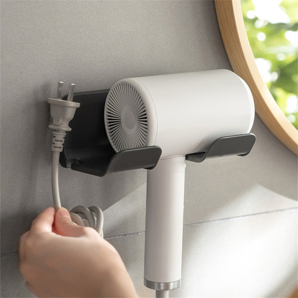 Hair Dryer Wall Mount Bracket Stand Storage Rack For Holder Hair Dryer BLACK AU