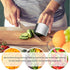 1/2PCS Kitchen Tool Slice Knife Finger Protector Safe Stainless Steel Hand Guard