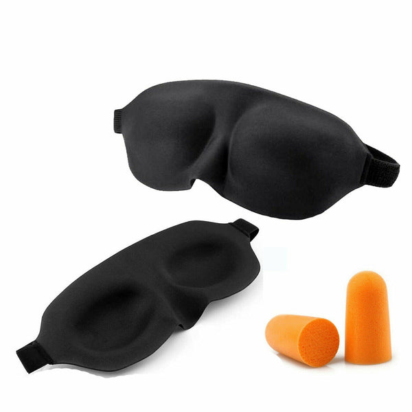 UP 4x 3D Sleeping Eye Mask Blindfold Sleep Travel Shade Relax Cover Light Blind