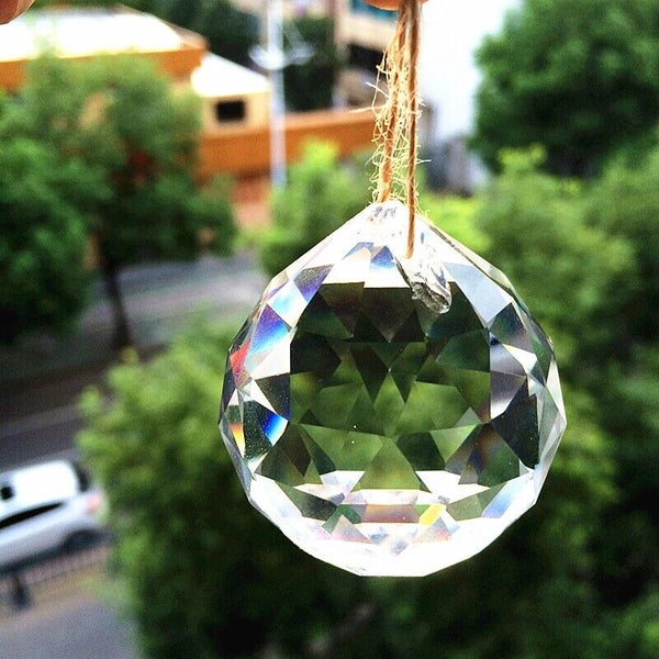 10Pcs Crystal Ball Prism Pendant Glass Chandelier Hanging Pendant Sun Catchers