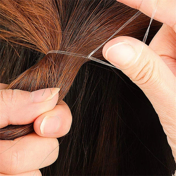 UP 10000PCS Transparent Ponytail Holder Elastic Rubber Band Hair Ties Ropes Ring