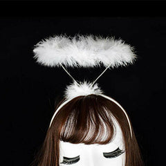 Feather Angel Fairy Wings & Halo Set – Costume Accessory