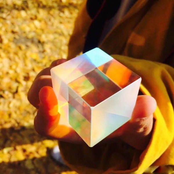 CMY Optical Glass Defective Cube Prism Cross Dichroic RGB Dispersion Six-Sided U