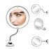 10X Magnifying Makeup Mirror With LED Light Cosmetic 360° Rotation Flexible - Lets Party