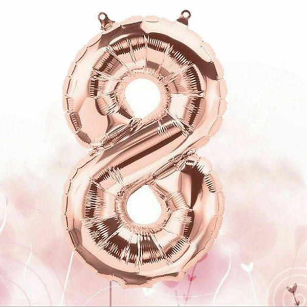 18th Rose Gold Birthday Pack 18 Yars Old Garland Balloons Decorations Party - Lets Party