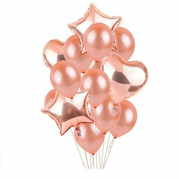 14pcs Foil Latex Balloons Balloon Set Birthday Wedding Party Decoration