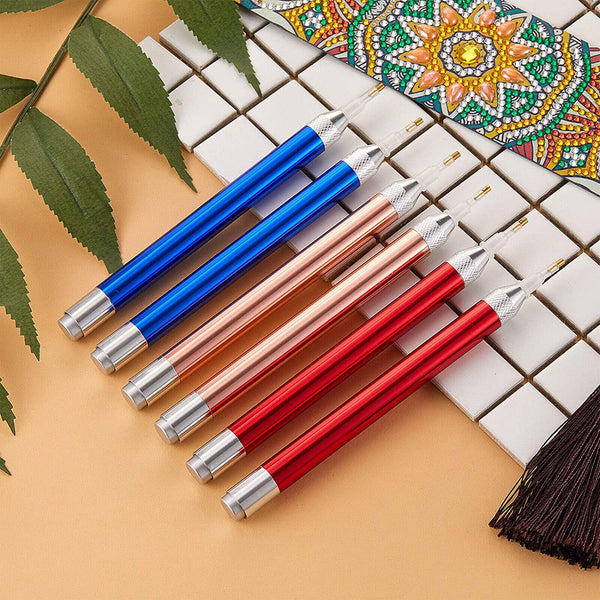 5PCS 5D Diamond Painting Pen Diamond Painting Tool LED Light Point Drill Pen AU