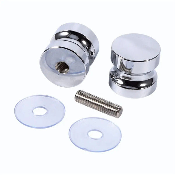 Back-to-Back Glass Door Knob Puller Push Handle Bathroom Shower Aluminum Alloy