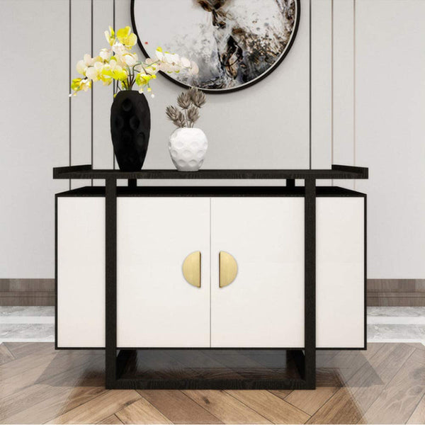 Half Moon Cabinet Pull Cupboard Door Handles Semi Circle Drawer Knob Decor