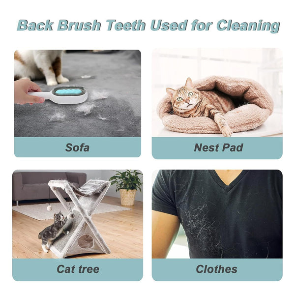 Universal Dog Pet Knots Remover Cat Cleaning Brush Multifunctional with Wipes