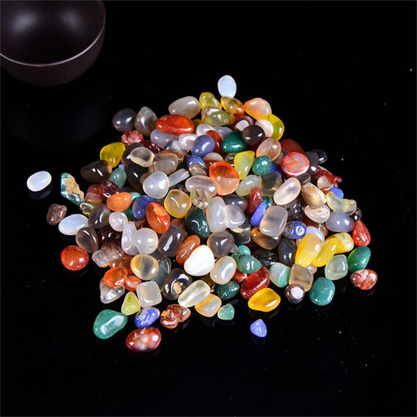 100G Natural Gemstone Tumbled Crystal Chips Chakra Wicca Jewelry Rose Quartz AU