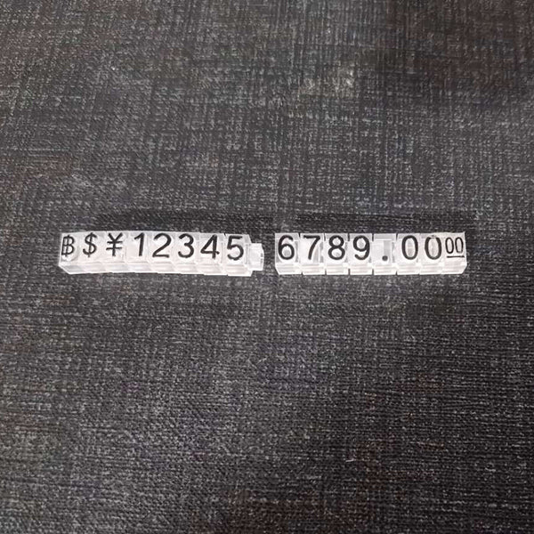 10-30Sets Combined Price Tag Dollar Number Digit Cubes For Counter Price Display