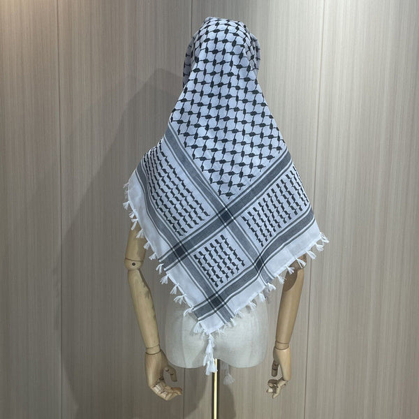 Arab Keffiyeh Shemagh Arab Army Neck Scarf Kufiya Arafat Cotton Military Scarf