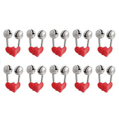 Up To 100PCS Best Bite Clip Fishing Alarm Bells Plastic Ring Double Rod Hot Red