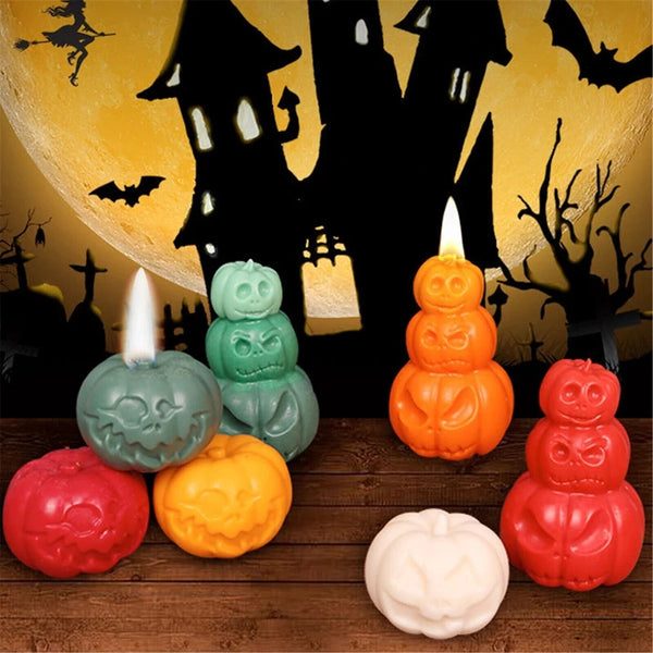 Pumpkin Candle Silicone Mold DIY Resin Soap Craft Making Moulds Christmas Decor