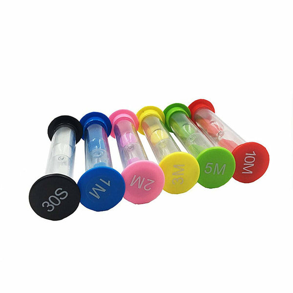 6-18X Sand Hourglass Timer SET-30Second Sandtimer Transparent 30s/1/2/3/5/10Min