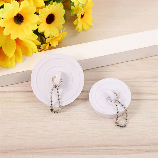 2X Multi Fit Plug Bath Sink 50mm and 40 mm Basin Easy Squeeze Lift Combined Pack