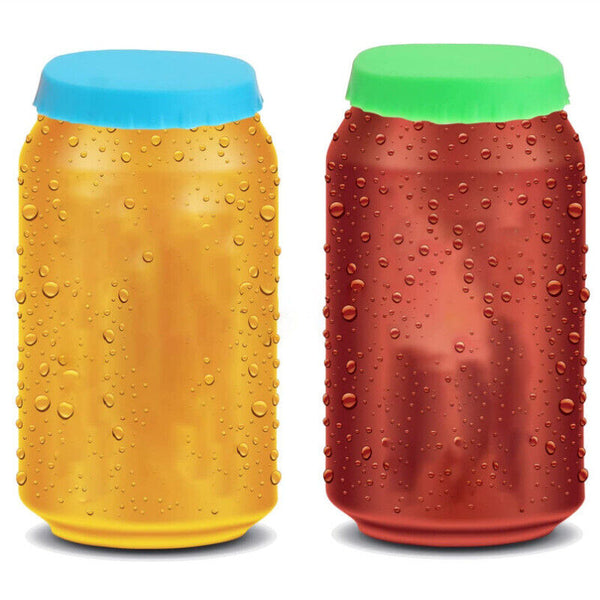6PCS Silicone Soda Can Saver Lid Soda Can Covers for Beer Can Drink Covers AU