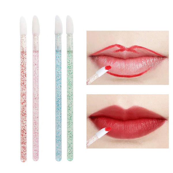 200X Disposable Glitter Lip Brushs Lip Wands Gloss  Wand Lipstick Brushes New AU