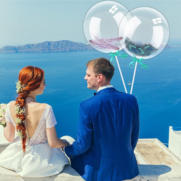 5x 25-90cm Clear Round Giant Jumbo Bobo Bubble Balloon Party Wedding Birthday AU