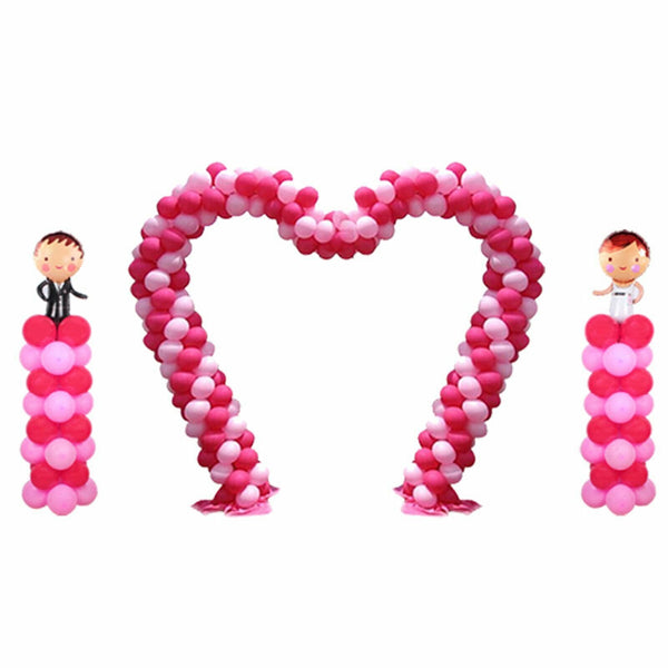 2.3x2.2M Love Heart Arch Stand Balloons Column Party Stage Wedding Aisle Decor