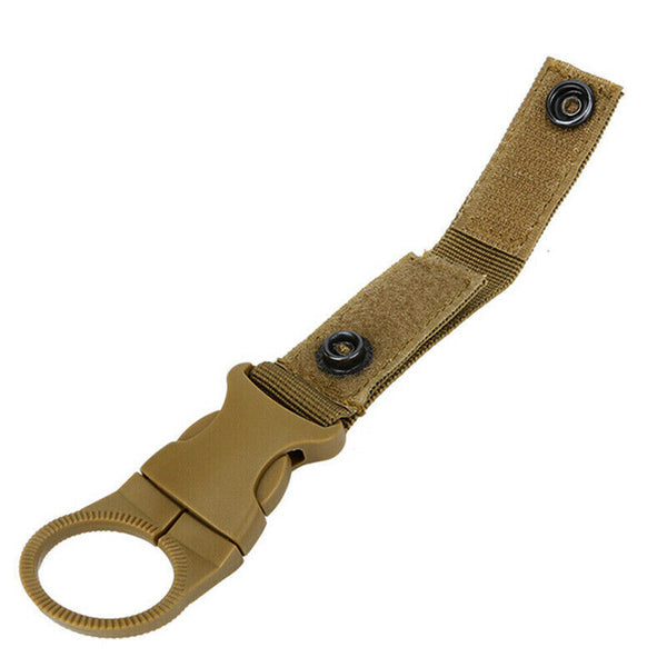 Tactical MOLLE Webbing Strap Clip Water Drink Bottle Holder Hook For Waist Belt