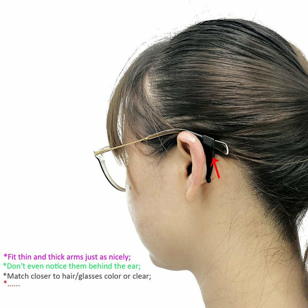 Anti-Slip Tip Ear Grip Silicone Hook Glasses Spectacle Holder Sports Temple AU