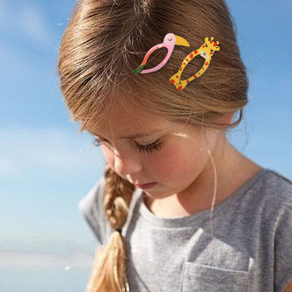 12pcs Girls Hair Clips Hairpin Kids Cute Pin Children Pretty Hairclip Child Girl - Lets Party