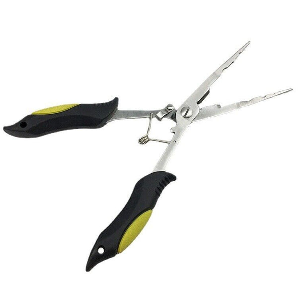 Stainless Steel Fishing Hook Remover Pliers Braid Tackle Line Cutter Scissors