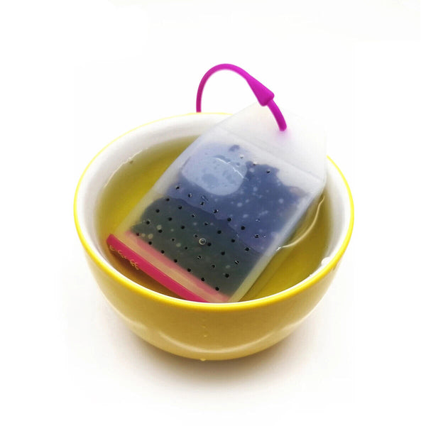 Silicone Reusable Tea Infuser Filter Strainer Loose Leaf Bag Shaped Herbal Teas