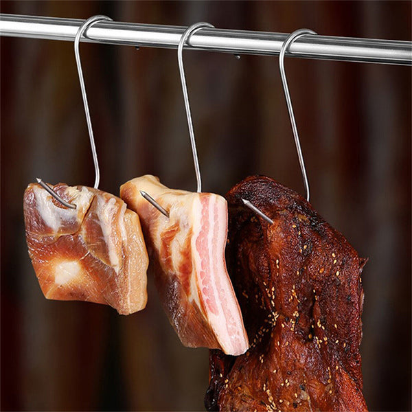 30Pcs S-Shaped Meat Hook Heavy Duty Stainless Steel Butcher Hooks Hanging Beef