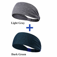 Sports Headband 2pk – Sweatband for Gym, Yoga & Running