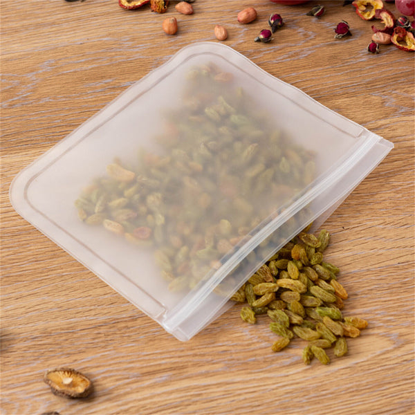 10-40PCS PEVA Silicone Food Storage Bags Reusable Zip Lock Pouch Fresh Sealer AU