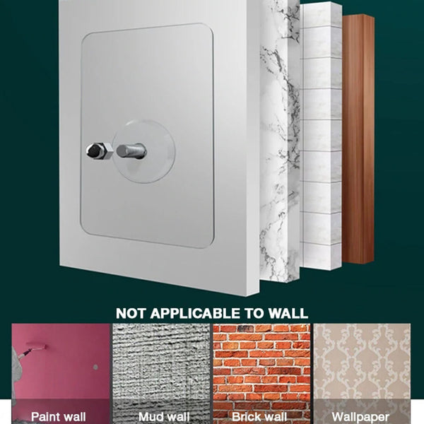 10x Punch-Free Self Adhesive Screw Sticker Wall Hanging Sucker Hook Nail Holder