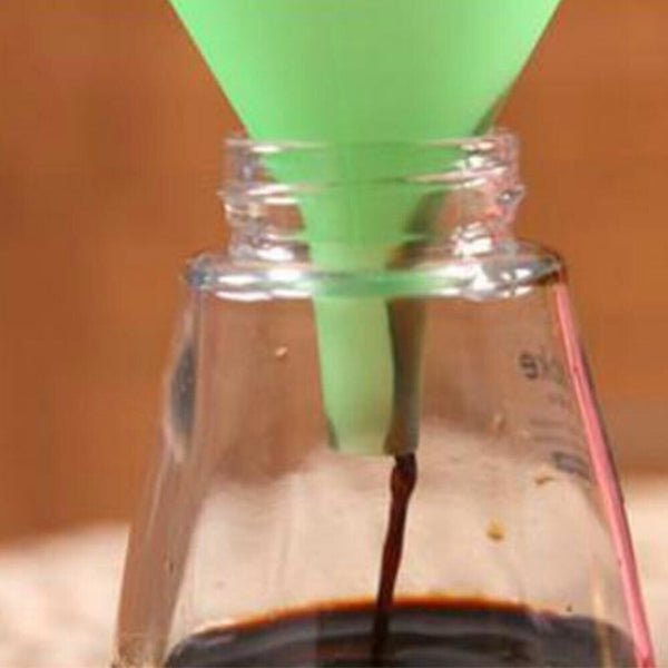 5Pcs Medium Liquid Plastic Funnel kitchen Funnel Set Variety Large Small