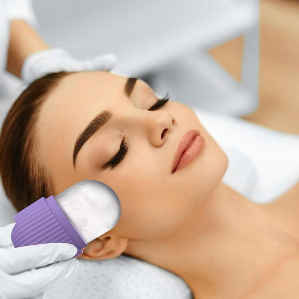Hot Ice Facial Cube Massager Ice Roller to Depuff Shrink Pores Sculpt Face Care