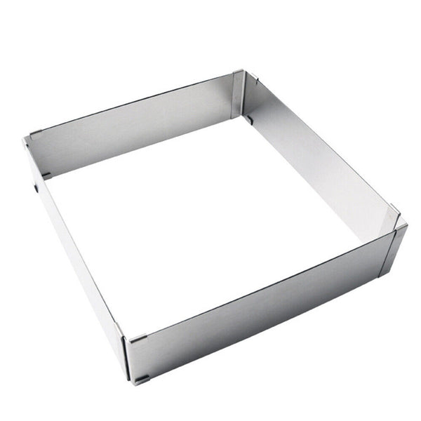15-28cm Adjustable Mould Home Ring Stainless Steel Baking Square Form Cake Mold