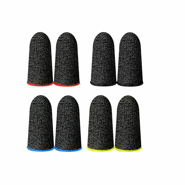 4Pairs Mobile Finger Sleeve Gaming Game Controller Sweatproof Gloves Touchscreen