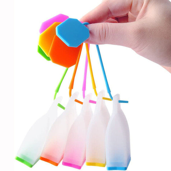 Silicone Reusable Tea Infuser Filter Strainer Loose Leaf Bag Shaped Herbal Teas