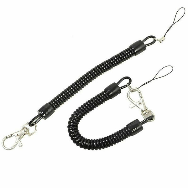 UP 20X Elastic Phone Elastic Spiral Spring Coil Strap Rope Lanyard Key Chain AU - Lets Party