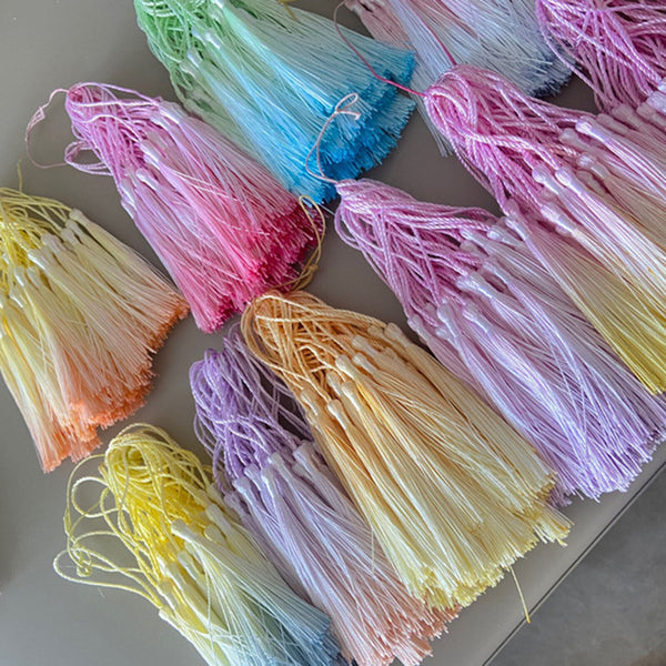 20X Fringe Tassel Sewing Decor Hanging Craft DIY Trim Pendant Bookmark Gradient