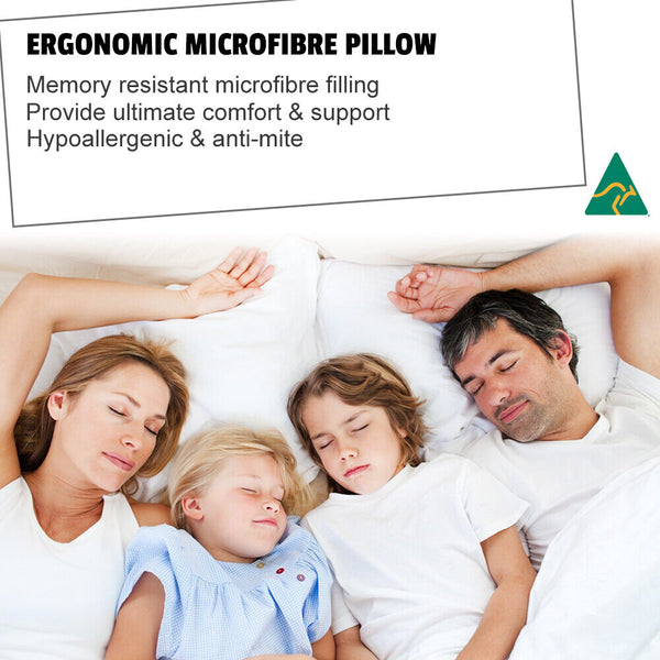 Aus Made Ergonomic Pillow Adjustable Contour Orthopedic Cervical Bed Pillow Ergo - Lets Party