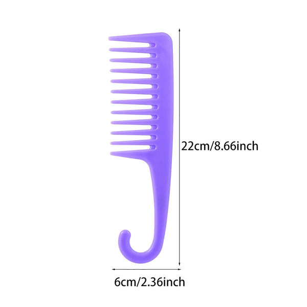 2x Hair Comb Large Wide Tooth Comb Shower Curl Wet Bathroom Salon Anti-static Co