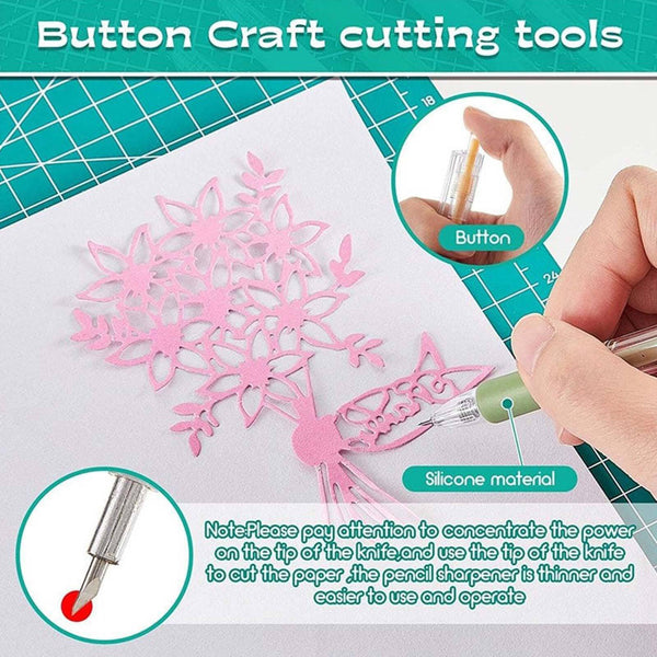 Cartoon Pattern Student Utility Knife Pen Craft Cutting Tool Paper Pen Cut