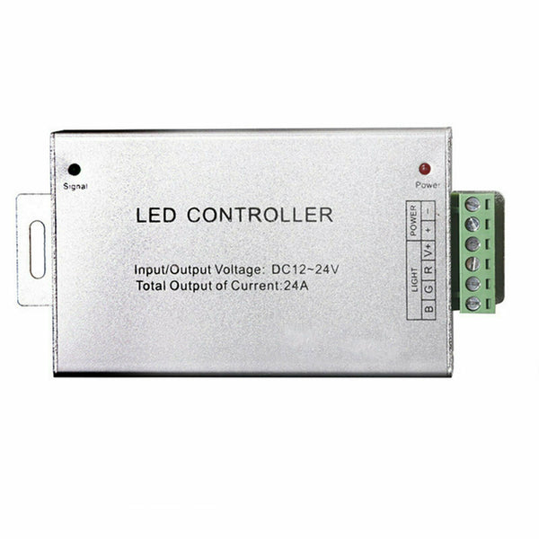 12V 24A DC RGB LED STRIP LIGHT IR Remote Controller Dimmer Key Control 5050 3528 - Lets Party