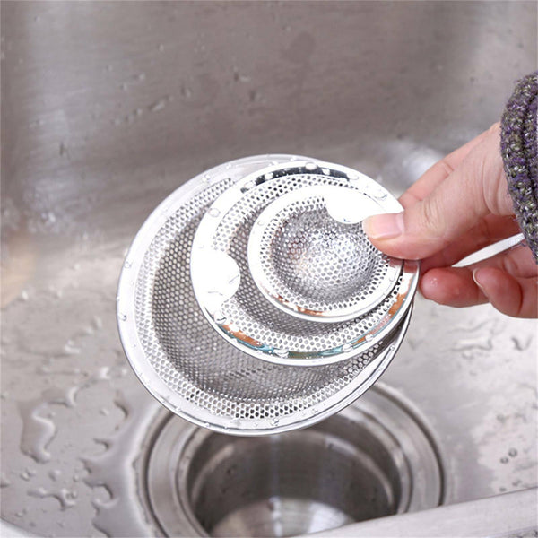 2X Stainless Steel Kitchen Sink Mesh Strainer Waste Plug Filter Drain StoppersAU