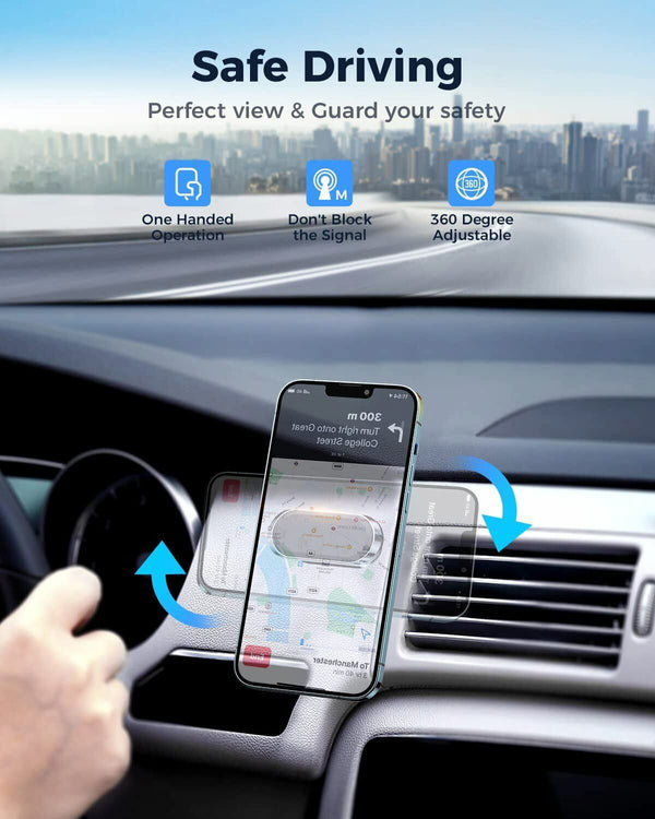 Magnetic Car Phone Holder Mount Dashboard Stand Universal for iPhone Samsung GPS